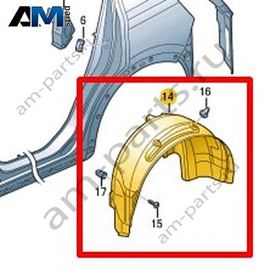 Подкрылок Volkswagen T-Roc Cross 2019-2024 2GM810971CКупить подкрылок 2GM810971C Фольксваген Т-рок Кросс 2019-2024- выгодные цены