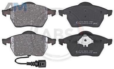 Передние тормозные колодки ABS 37133 на Volkswagen Golf IV (1997-2005)