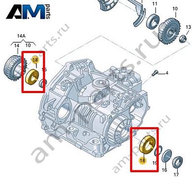 Конический роликовый подшипник VAG 096323981Купить конический роликовый подшипник 096323981 для Фольксваген/Ауди/Шкода- выгодные цены