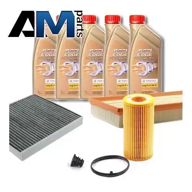 Комплект неоригинальных фильтров для ТО-1/3 Октавия A7 II рестайлинг 1.8TFSI с маслом Castrol 5W30