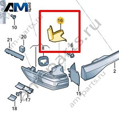 Накладка заднего фонаря Volkswagen id-Buzz 2023-2024 1T3945312AКупить накладку заднего фонаря 1T3945312A для Фольксваген id-Buzz 2023-2024- бесплатная доставка