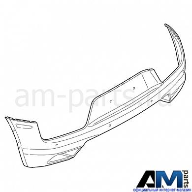 Бампер задний на Audi R8 4S0807303BGRU