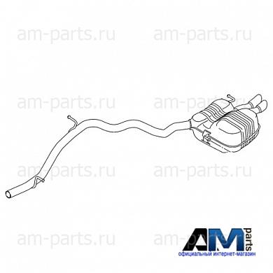 Задняя часть глушителя Фольксваген Пассат Б8 2.0 TDI(150 л.с.) 3G0253609AH