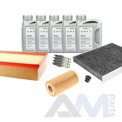 Оригинальный набор для ТО-2_4 Skoda Octavia A7 1.8_2.0TSI с маслом 5W40