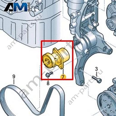 Натяжитель с демпфером VAG 06K903133AFКупить натяжителя с демпфером 06K903133AF Фольксваген/Ауди/Шкода- минимальная цена