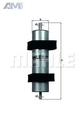 Топливный фильтр MAHLE/KNECHT KL596 Audi A4 (B8) 2008-2012 2.0TDI
