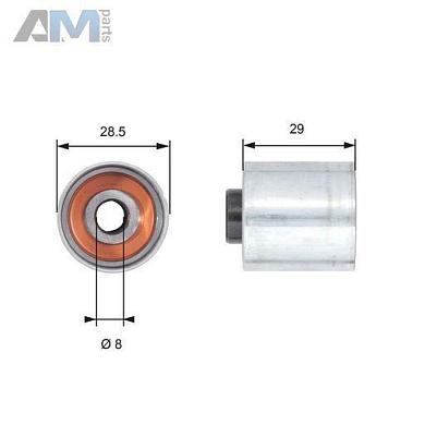 Паразитный ролик ремня генератора GATES (T42148) на Volkswagen Passat B6 (2005-2011) 2.0TSI