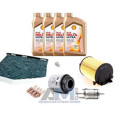 Комплект фильтров для ТО-4 Yeti 1.2TSI с маслом Shell 0W30