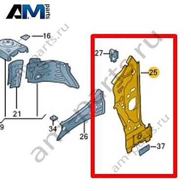 Стойка A Volkswagen T-Roc Cross 2019-2024 2GM802125AКупить стойку A 2GM802125A для Фольксваген Т-рок Кросс 2019-2024 по минимальной цене