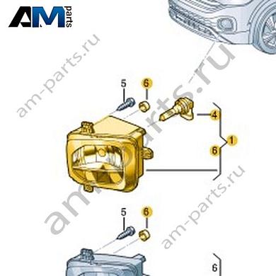 Галогеновая противотуманная фара правая Volkswagen T-Roc Cross 2019-2024 2GM941662Купить галогеновую противотуманную фару правую 2GM941662 на Фольксваген Т-рок Кросс 2019-2024- гарантия наличия