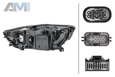 Светодиодная фара правая (1EX011151421) HELLA на Audi A6 (С7) 2011-2018