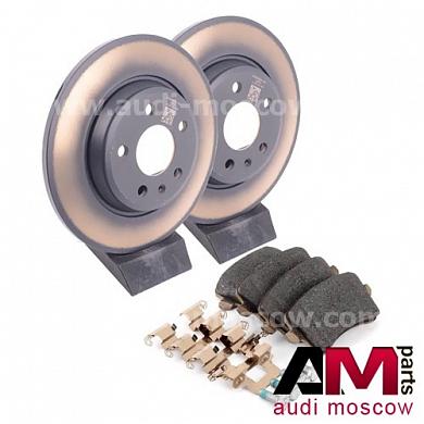 Задние диски и колодки Ауди А4 (B8) 2.0TFSI/TDI