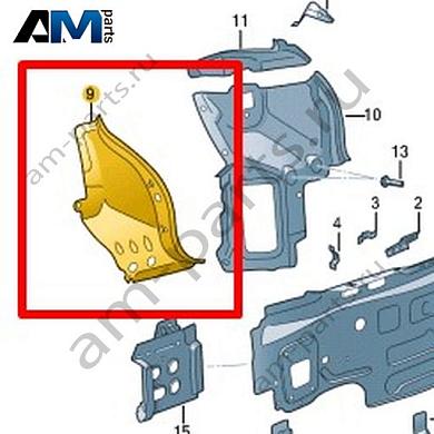 Усилитель канала уплотнителя Volkswagen T-Roc Cross 2019-2024 2GM813333BКупить усилитель канала уплотнителя 2GM813333B на Фольксваген Т-рок Кросс 2019-2024- минимальная цена