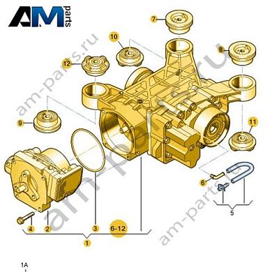 Главная передача VAG 0BR525010AAКупить главную передачу 0BR525010AA для Фольксваген/Ауди/Шкода на выгодных условиях
