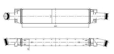 Радиатор дополнительный NFR для Audi A6 (C8) 2018-2025 2.0TFSI 309046