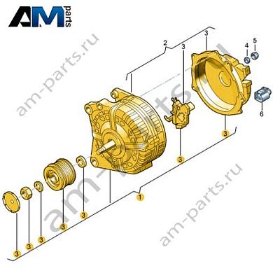 Генератор VAG 04C903021BКупить генератор 04C903021B на Фольксваген/Ауди/Шкоду- акция