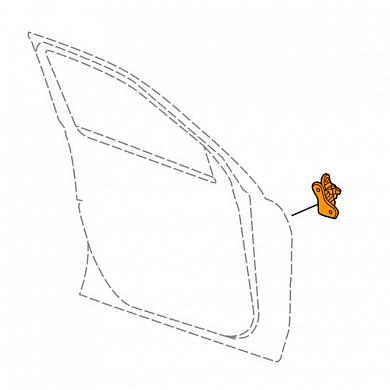 Петля водительской двери верхняя Mercedes ML W166 A1667200137