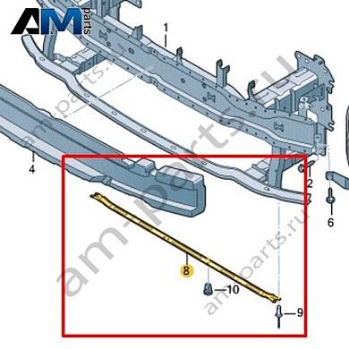 Опора бампера Volkswagen id-Buzz 2023-2024 1T3807189Купить опору бампера 1T3807189 на Фольксваген id-Buzz 2023-2024- выгодные цены