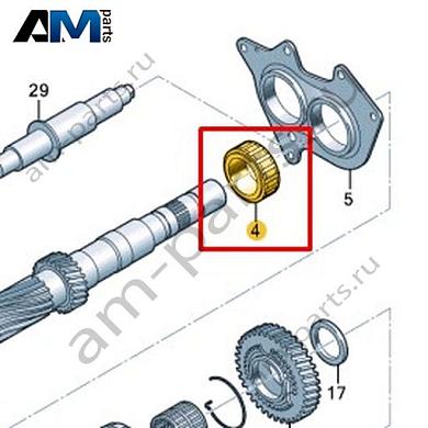 Игольчатый подшипник без внутреннего кольца VAG 0CS311431Купить игольчатый подшипник без внутреннего кольца 0CS311431 Фольксваген/Ауди/Шкода по минимальной цене