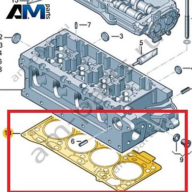 Прокладка ГБЦ VAG 03N103383FКупить прокладку ГБЦ 03N103383F Фольксваген/Ауди/Шкода на выгодных условиях