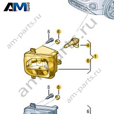 Галогеновая противотуманная фара левая Volkswagen T-Roc Cross 2019-2024 2GM941661Купить галогеновую противотуманную фару левую 2GM941661 для Фольксваген Т-рок Кросс 2019-2024- минимальная цена