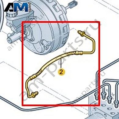 Тормозная трубка от главного тормозного цилиндра к гидросистеме Volkswagen AMAROK 2017-2022 2H3614742Купить тормозную трубку от главного тормозного цилиндра к гидросистеме 2H3614742 Фольксваген Амараок 2017-2022 по минимальной цене