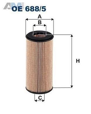Масляный фильтр FILTRON OE6885 на Audi A7 (4K) 2018-2026 45TFSI