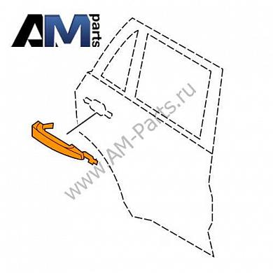 Ручка задней двери правая BMW X1 F48 51217396308