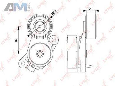 Натяжитель приводного ремня PT3239 (LYNXauto) для автомобилей VAGЗаказать натяжитель приводного ремня PT3239 производства LYNXauto для Фольксваген/Ауди/Шкода с доставкой точно в срок