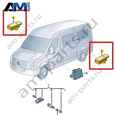 Антенна Volkswagen Crafter 2012-2016 2E0907277CКупить антенну 2E0907277C для Фольксваген Крафтер 2012-2016- минимальная цена