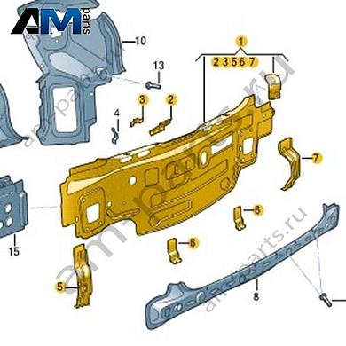 Задняя панель Volkswagen T-Roc Cross 2019-2024 2GM813301Купить заднюю панель 2GM813301 для Фольксваген Т-рок Кросс 2019-2024- гарантия наличия