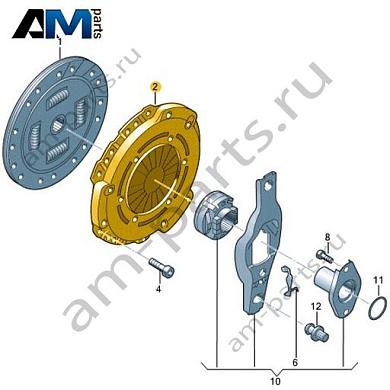 Нажимной диск VAG 04E141026AКупить нажимной диск 04E141026A на Фольксваген/Ауди/Шкоду на выгодных условиях