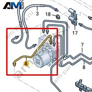 Тормозная трубка от гидравлической системы к тормозному шлангу Volkswagen AMAROK 2017-2022 2H4614728AКупить тормозную трубку от гидравлической системы к тормозному шлангу 2H4614728A на Фольксваген Амараок 2017-2022- гарантия наличия