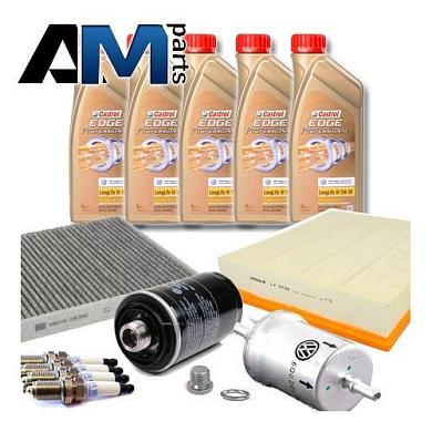 Комплект неоригинальных фильтров и моторное масло LL3 5W30 504/507 для ТО-4 Volkswagen Amarok 2.0 TFSI