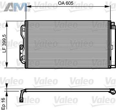 Радиатор кондиционера (VALEO) 814191 для BMW 3 серии F30 2012-2015 320dX
