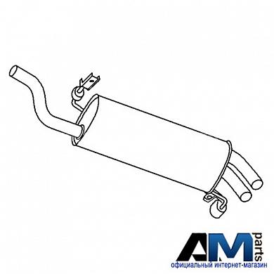 Задняя часть глушителя Skoda Octavia A7 2.0TDI CKFC/CRMB 5E0253609N