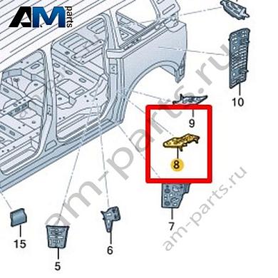 Защитный экран Volkswagen id-Buzz 2023-2024 1T3864023Купить защитный экран 1T3864023 на Фольксваген id-Buzz 2023-2024- гарантия наличия