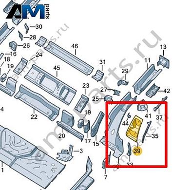 Крепление подрамника Volkswagen id3 2020-2024 1EA801771Купить крепление подрамника 1EA801771 Фольксваген id3 2020-2024- спец. Цена