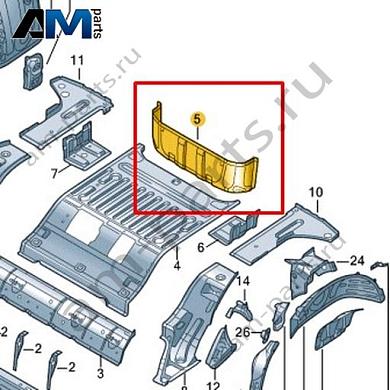 Панель пола Volkswagen id3 2020-2024 1EA813114Купить панель пола 1EA813114 для Фольксваген id3 2020-2024- спец. Цена