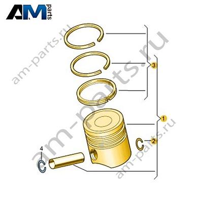 Поршень в сборе VAG 06K107065ACКупить поршень в сборе 06K107065AC Фольксваген/Ауди/Шкода- акция