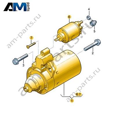 Стартер VAG 06L911024Купить стартер 06L911024 на Фольксваген/Ауди/Шкоду- бесплатная доставка
