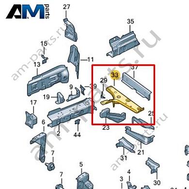 Лонжерон Volkswagen id3 2020-2024 1EA803352Купить лонжерон 1EA803352 на Фольксваген id3 2020-2024- акция