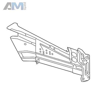 Лонжерон левый на Mercedes GLS 2015-2019 A1666200135