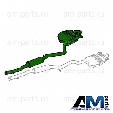 Задняя часть глушителя правая A2224907620 Мерседес S500 455 л.с.