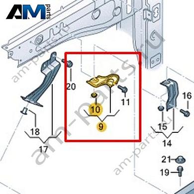 Деформирующийся элемент Volkswagen T-Roc 2018-2024 2GA809561Купить деформирующийся элемент 2GA809561 Фольксваген Т-рок 2018-2024- гарантия наличия
