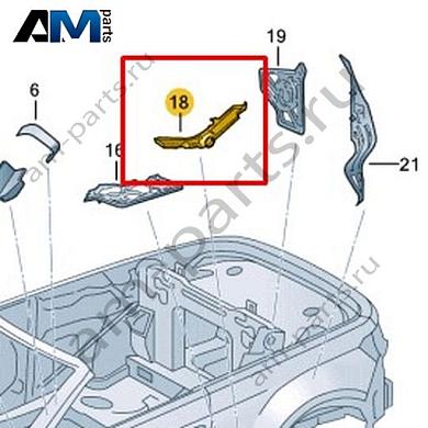 Защитный экран Volkswagen T-Roc Cabrio 2020-2024 2GC864663BКупить защитный экран 2GC864663B на Фольксваген Т-рок Кабриолет 2020-2024 на выгодных условиях