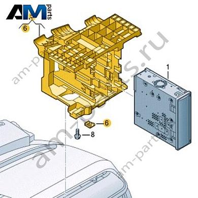 Кронштейн блока управления VAG 1N4941395Купить кронштейн блока управления 1N4941395 Фольксваген/Ауди/Шкода- минимальная цена