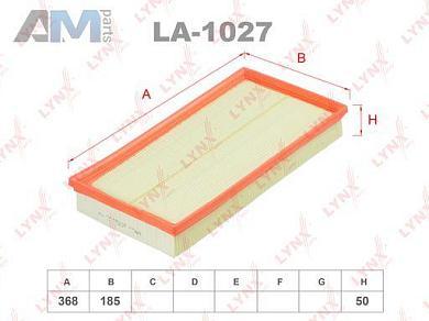 Воздушный фильтр LYNX для Golf IV 1997-2005 1.9 TDI (101 л.с.) ATD LA-1027