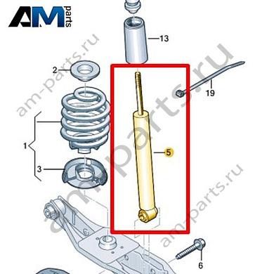 Газонаполненный амортизатор, с электронным управлением Volkswagen id3 2020-2024 1EA513119JКупить газонаполненный амортизатор, с электронным управлением 1EA513119J Фольксваген id3 2020-2024 по минимальной цене