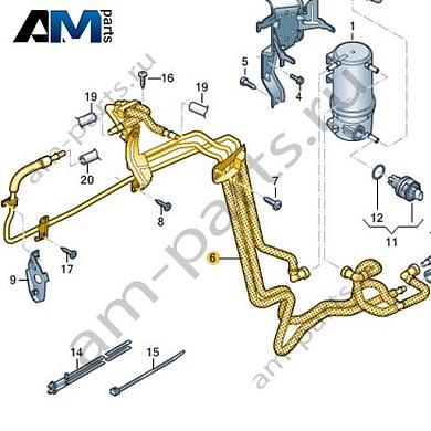 Топливопровод Volkswagen AMAROK 2017-2022 2H6130307DКупить топливопровод 2H6130307D для Фольксваген Амараок 2017-2022 на выгодных условиях